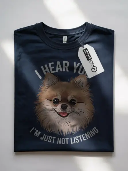 Funny Pomeranian Dog T-Shirt – I Hear You I'm Just Not Listening Tee - Image 7