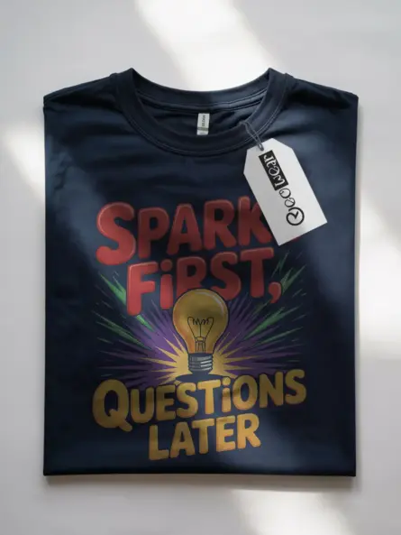 Funny Welding Shirt – Spark First, Questions Later Retro Tee for Tradesmen - Image 7