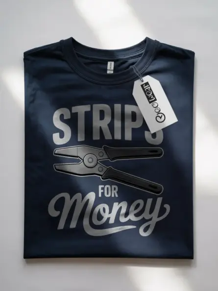 Funny Wire Stripper Electrician Shirt – Strips for Money - Image 7