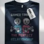 gamer couple perfect relationship t-shirt