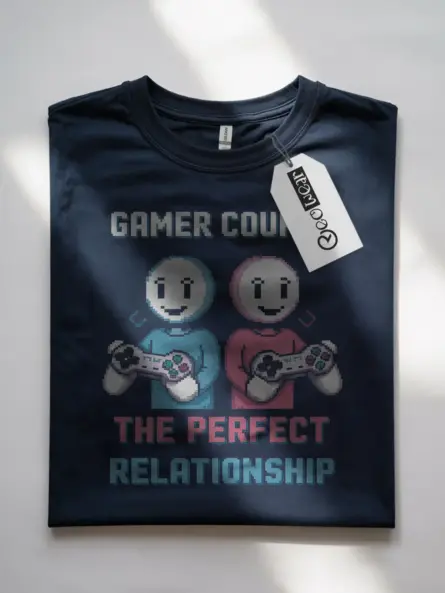 gamer couple perfect relationship t-shirt