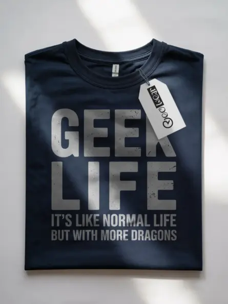 Geek Life Dragon T-Shirt for Nerds - Image 7