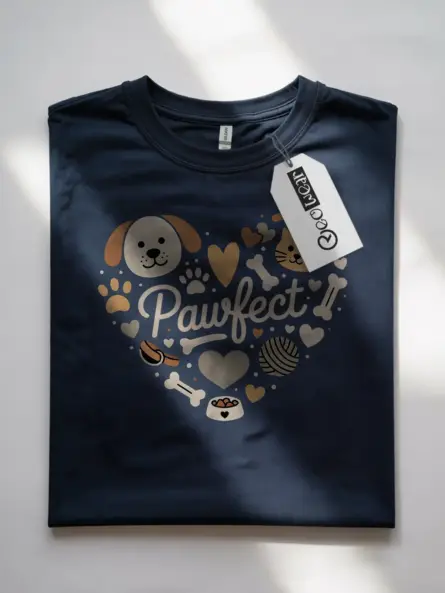 Pawfect Heart Dog Shirt – Cute Pet Lover Gift Tee for Cat & Dog Owners - Image 7