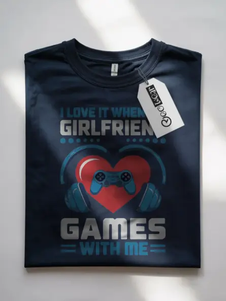 Epic Gamer Girlfriend T-Shirt for Couples – Cute Matching Gaming Apparel - Image 10