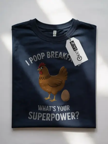 I Poop Breakfast Shirt – Funny Chicken Lover Tee for Backyard Farmers - Image 10