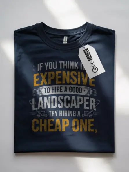 Landscaper Shirt with Bold Quote – Funny Value Message Tee for Men - Image 7