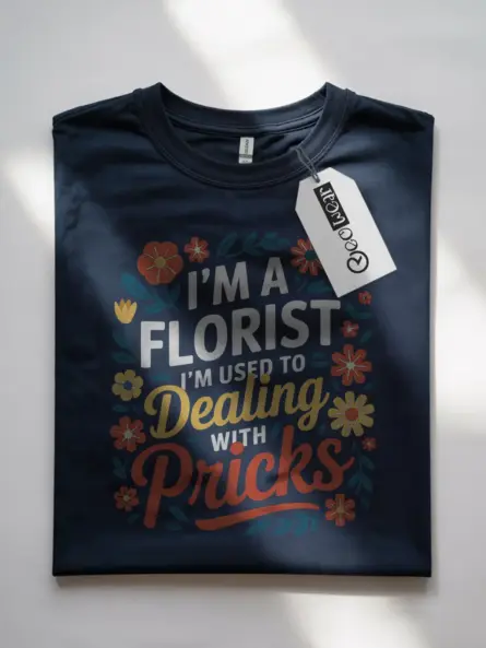 I’m A Florist I’m Used to Dealing with Pricks T-Shirt - Image 7