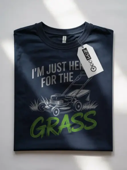 I’m Just Here for the Grass T-Shirt – Bold Yard Humor - Image 7