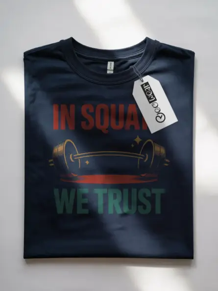 In Squats We Trust T-Shirt - Image 7