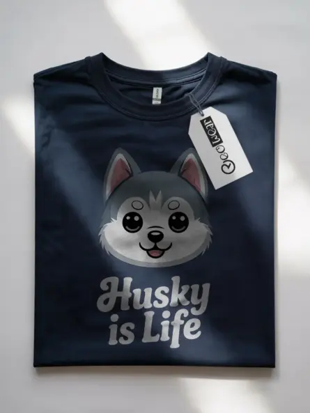 Kawaii Husky T-Shirt – Cute Chibi Dog Life Tee for Anime Fans - Image 7