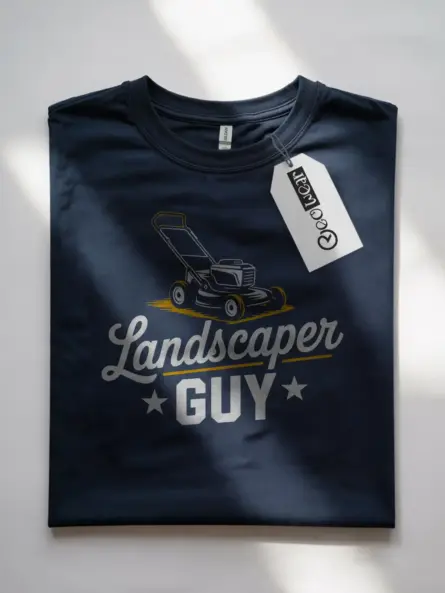 Lawn Mower Dad Shirt – Vintage Landscaper Guy Graphic Tee for Men - Image 7