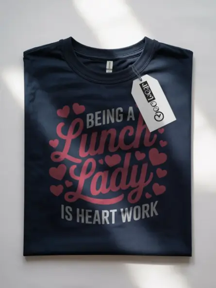 Lunch Lady Appreciation T-Shirt – Heart Work Graphic Tee - Image 7