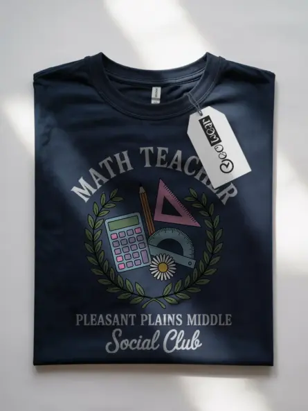 Math Teacher Shirt – Vintage Pastel Social Club Tee for Women - Image 7