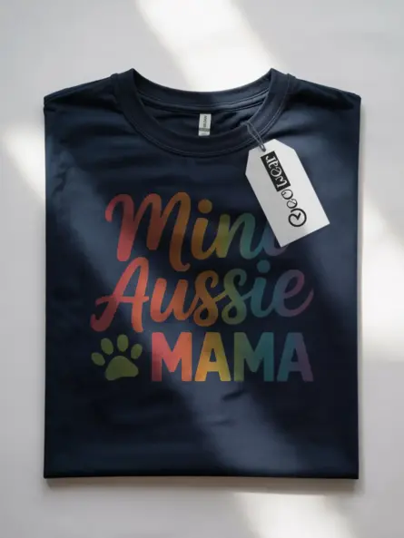Mini Aussie Mom Shirt – Bold Rainbow Dog Mama Tee - Image 10