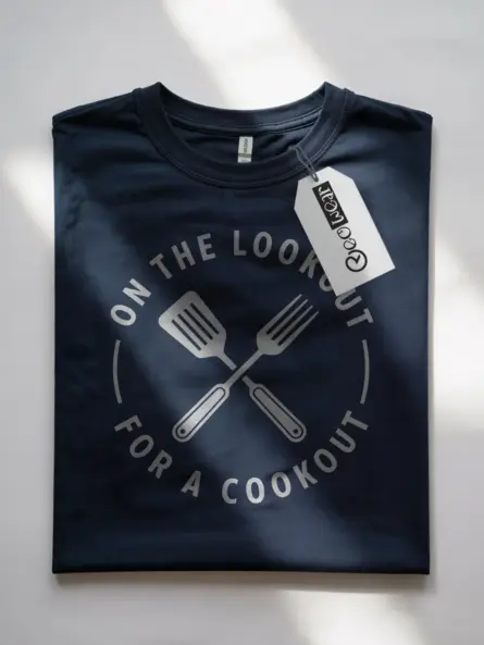 Minimalist Cookout T-Shirt – On the Lookout Design for BBQ Fans - Image 10
