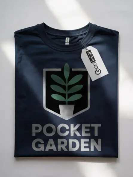 Minimalist Plant Pocket T-Shirt for Aesthetic Plant Lovers - Image 7