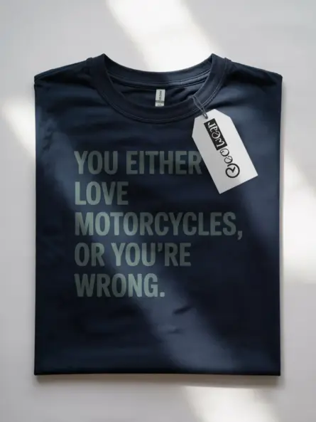 Bold Motorcycle Lover T Shirt – You Either Love It or You’re Wrong - Image 7