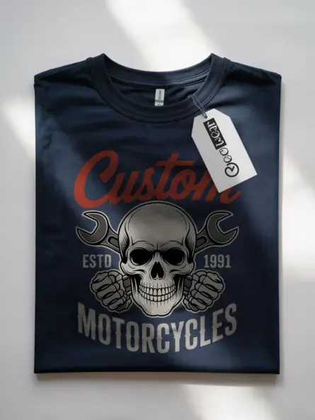 Bold Motorcycle Quote T-Shirt – Vintage Skull Wrench Garage Club Graphic - Image 7