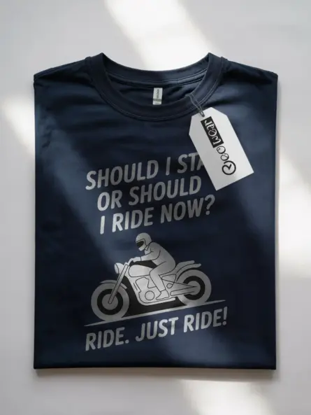 Minimalist Motorcycle Ride T-Shirt – Just Ride with Purpose - Image 7