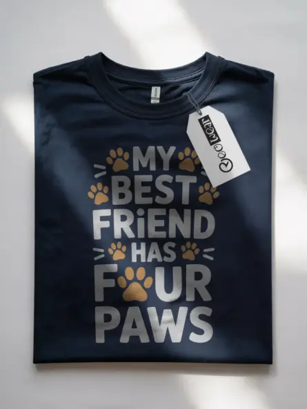 My Best Friend Has Four Paws Shirt – Bold Dog Lover Tee - Image 10