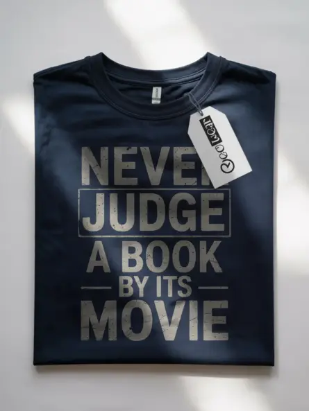 Funny Never Judge a Book by Its Movie T-Shirt - Image 7