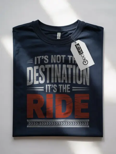 Bold Off Road T Shirt – “It’s Not the Destination It’s the Ride” Motivational Quote - Image 7