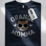 orange tabby cat mom shirt