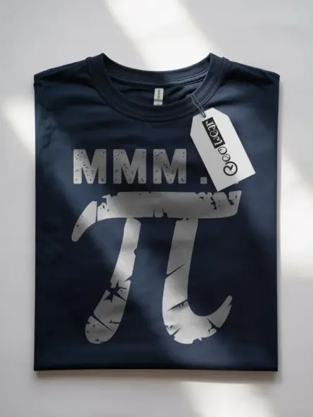 Bold Pi Symbol Shirt with Distressed Math Style for STEM Fans - Image 7