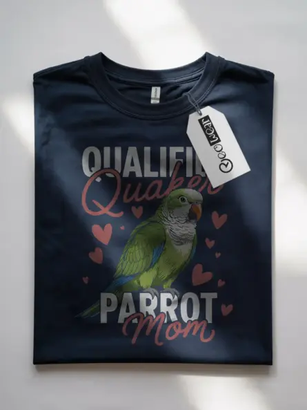 Qualified Quaker Parrot Mom T-Shirt - Image 10
