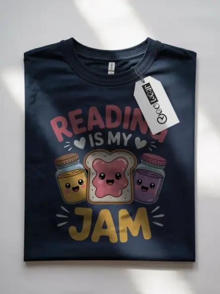 Reading Is My Jam Shirt – Adorable Pun Tee for Book Lovers - Image 7