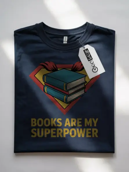 Reading Is My Superpower T-Shirt – Bold Comic Style for Book Lovers - Image 7