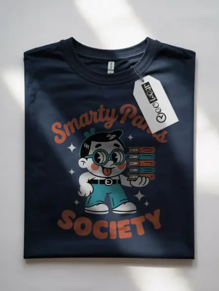Retro Cartoon T Shirt – Smarty Pants Society Graphic Tee for Nerds - Image 7