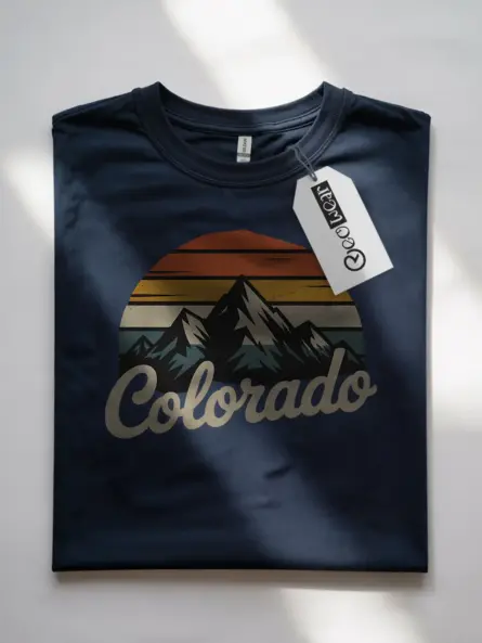 Retro Colorado Mountain T-Shirt for Outdoor Adventure Fans - Image 7