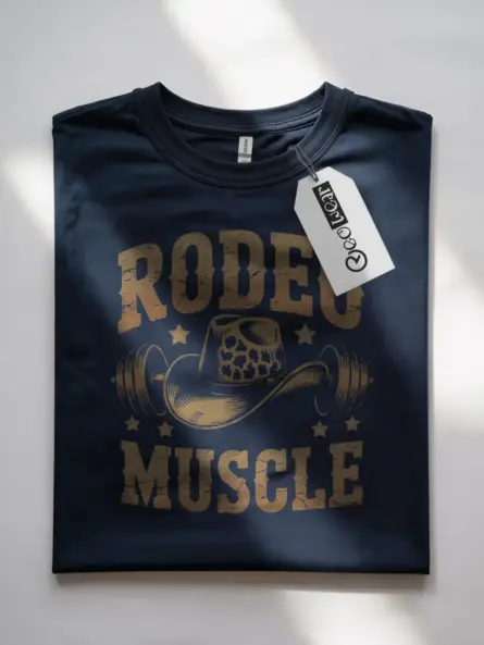 Rodeo Muscle T-Shirt – Vintage Western Cowboy Gym Shirt - Image 7