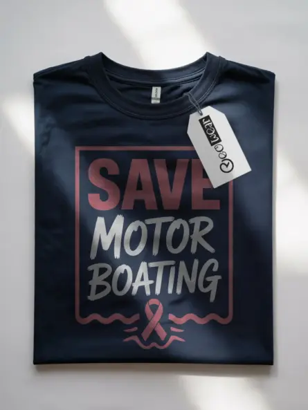 save motor boating shirt