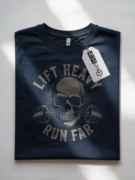 Skull Barbell Hybrid Athlete T-Shirt for CrossFit & Lifters - Image 7