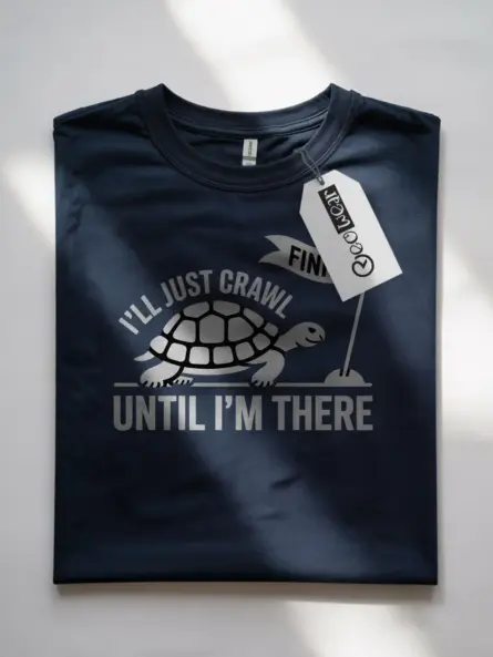 Motivational Slow and Steady Shirt – Tortoise Finish Line Tee - Image 7
