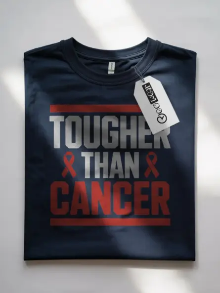 Bold “Tougher Than Cancer” Shirt – Motivational Awareness Tee - Image 7