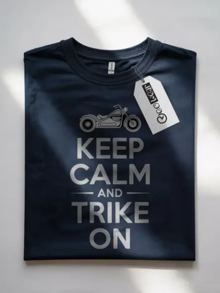 Bold Trike Motorcycle T-Shirt – Keep Calm Rider Club Tee - Image 7