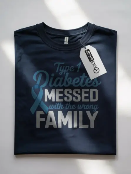 Type 1 Diabetes Family Shirt – Bold Support Tee for Awareness Events - Image 7
