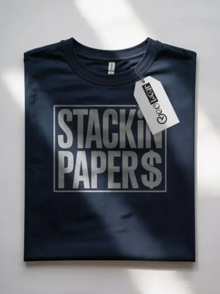 Stackin Papers Urban Money Graphic T-Shirt - Image 8