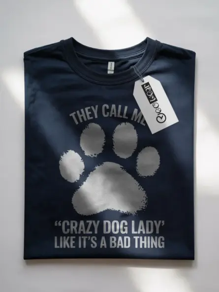 Vintage Crazy Dog Lady Shirt for Pet Moms and Dog Lovers - Image 10