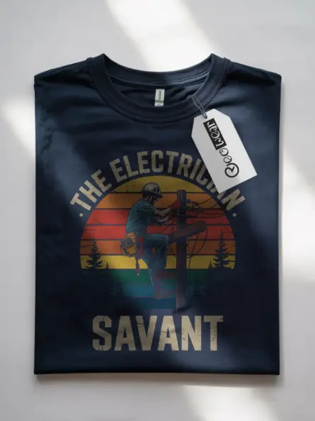 Vintage Electrician T-Shirt – The Electrician Savant Tee - Image 7