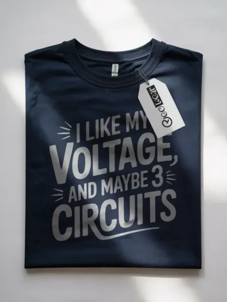 Voltage Humor Shirt for Electricians & STEM Nerds - Image 7
