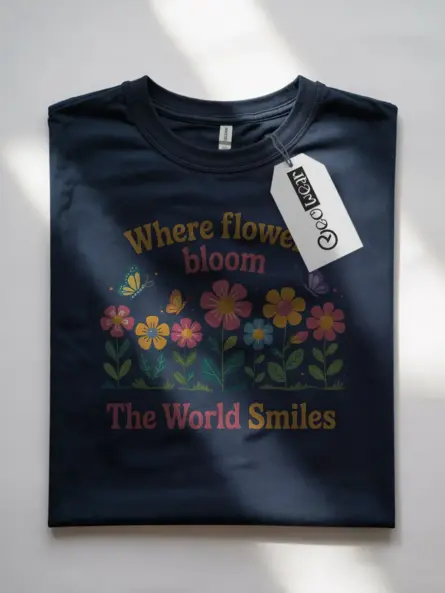 Uplifting Positive Floral Quote T-Shirt - Image 7