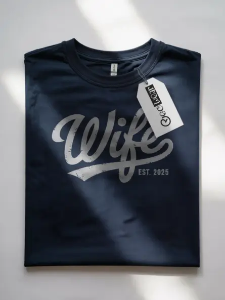 Wife Est 2025 T-Shirt – Vintage Bridal Shower Gift Tee - Image 10