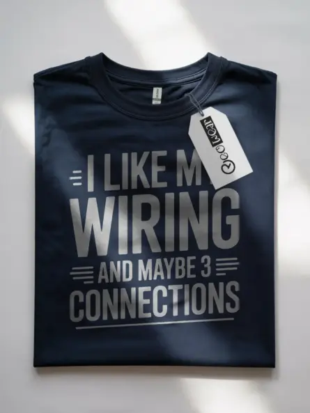 Wiring Humor T-Shirt for Electricians - Image 7