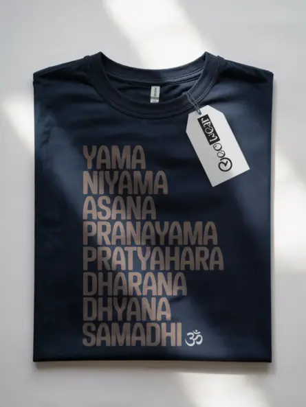 Powerful Eight Limbs of Yoga T-Shirt for Spiritual Teachers - Image 7