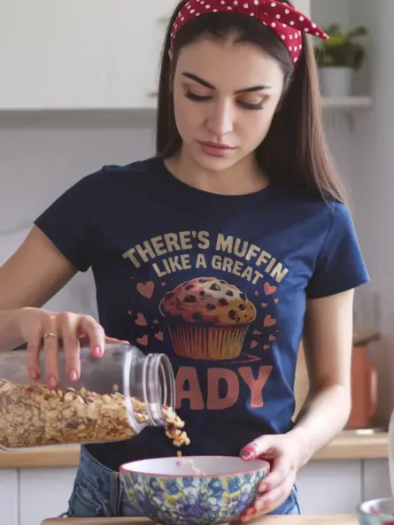 Funny Muffin Lover T-Shirt Retro Style - Image 9