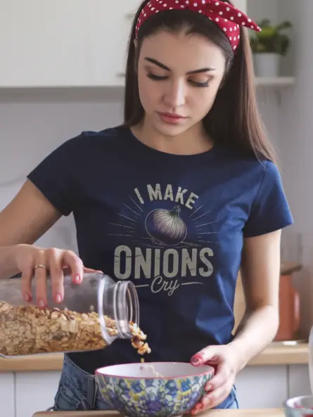 Funny Onion T-Shirt for Chefs and Cooks - Image 6